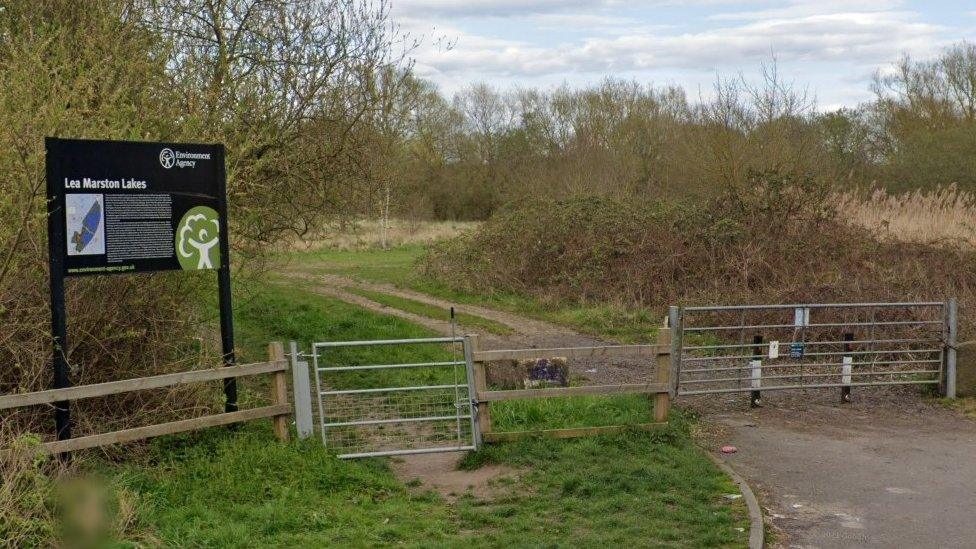 Entrance to the Environment Agency site