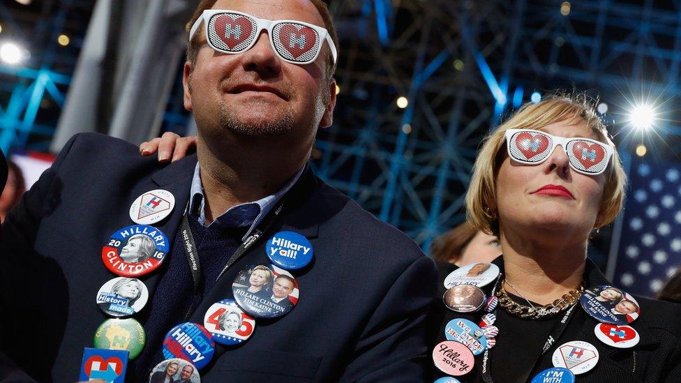 Celebratory mood at the Javits Center