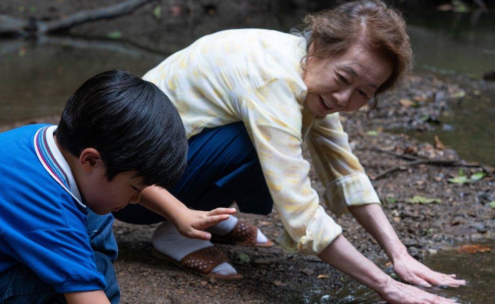 Alan S. Kim and Yuh-Jung Youn in Minari