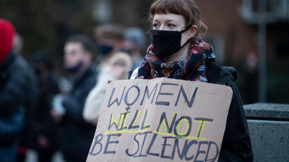 Hundreds attended the demo outside Cardiff Bay police station