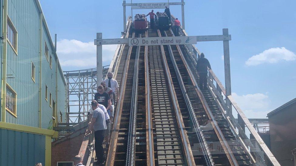 Trapped on Blackpool Pleasure Beach