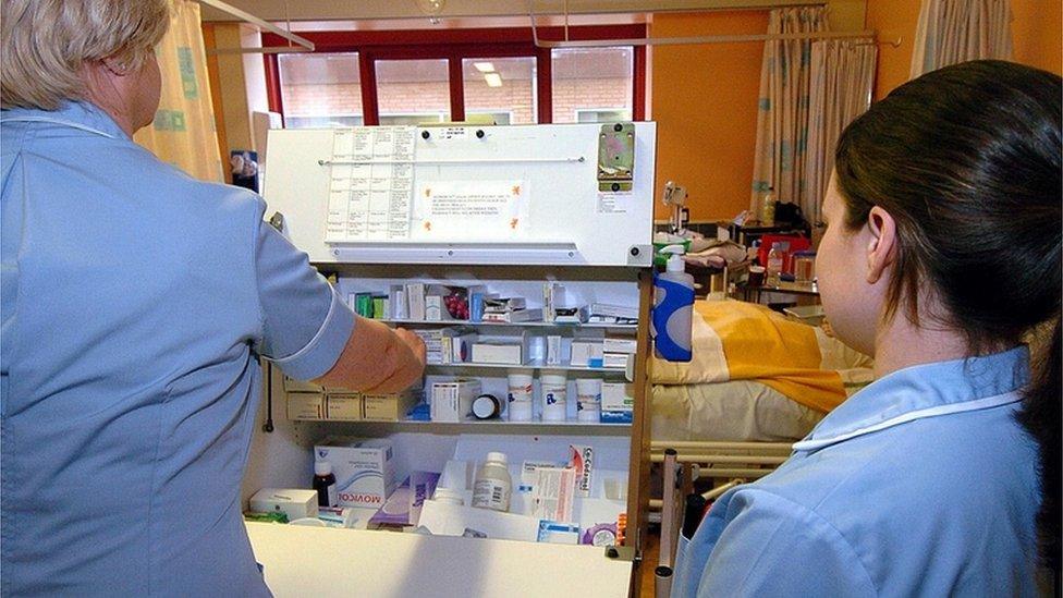 Nurses at the Royal Orthopaedic Hospital, Oswestry. Generic.