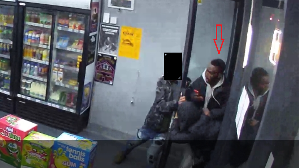 CCTV footage of the attack