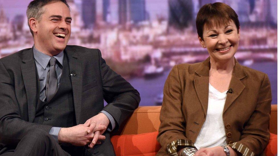 Jonathan Bartley and Caroline Lucas, co-leaders of the Green Party