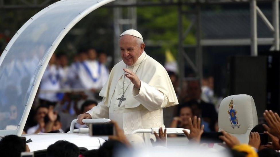 Pope in Yangon, Myanmar