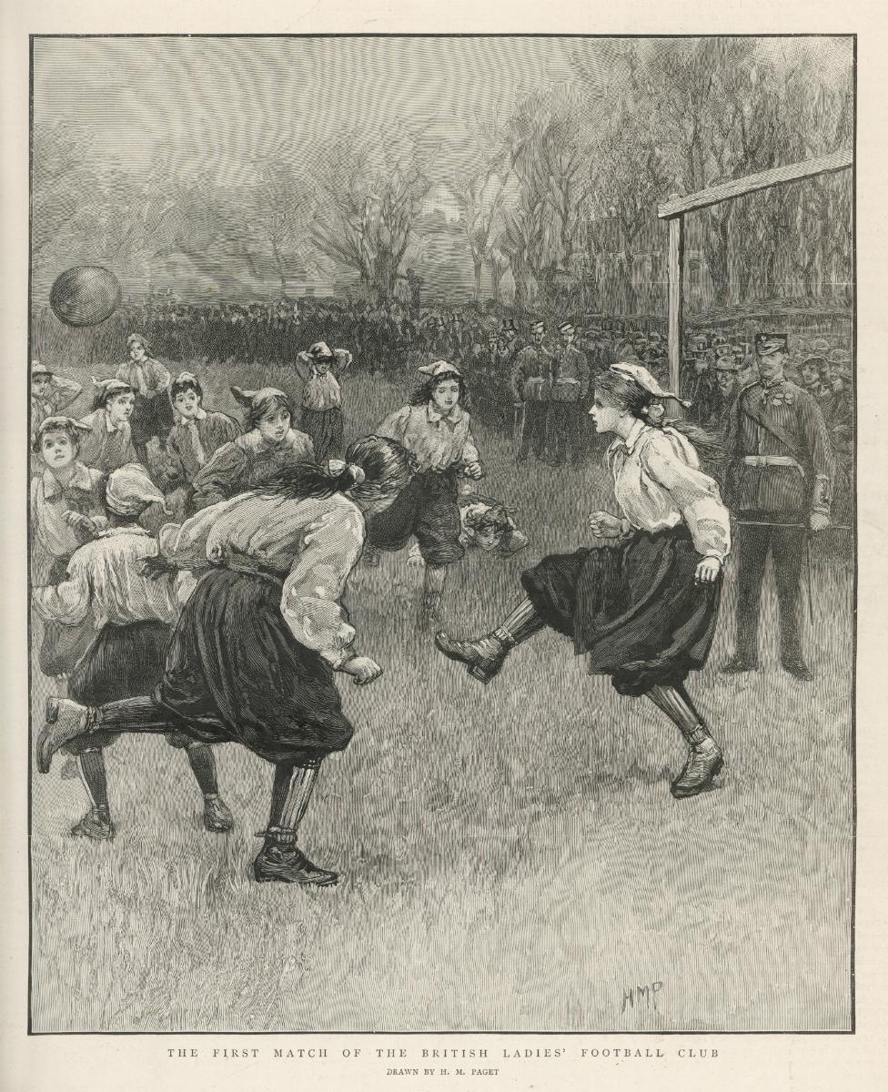 The first match of the British Ladies' Football Club