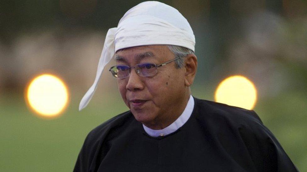 Burmese President Htin Kyaw