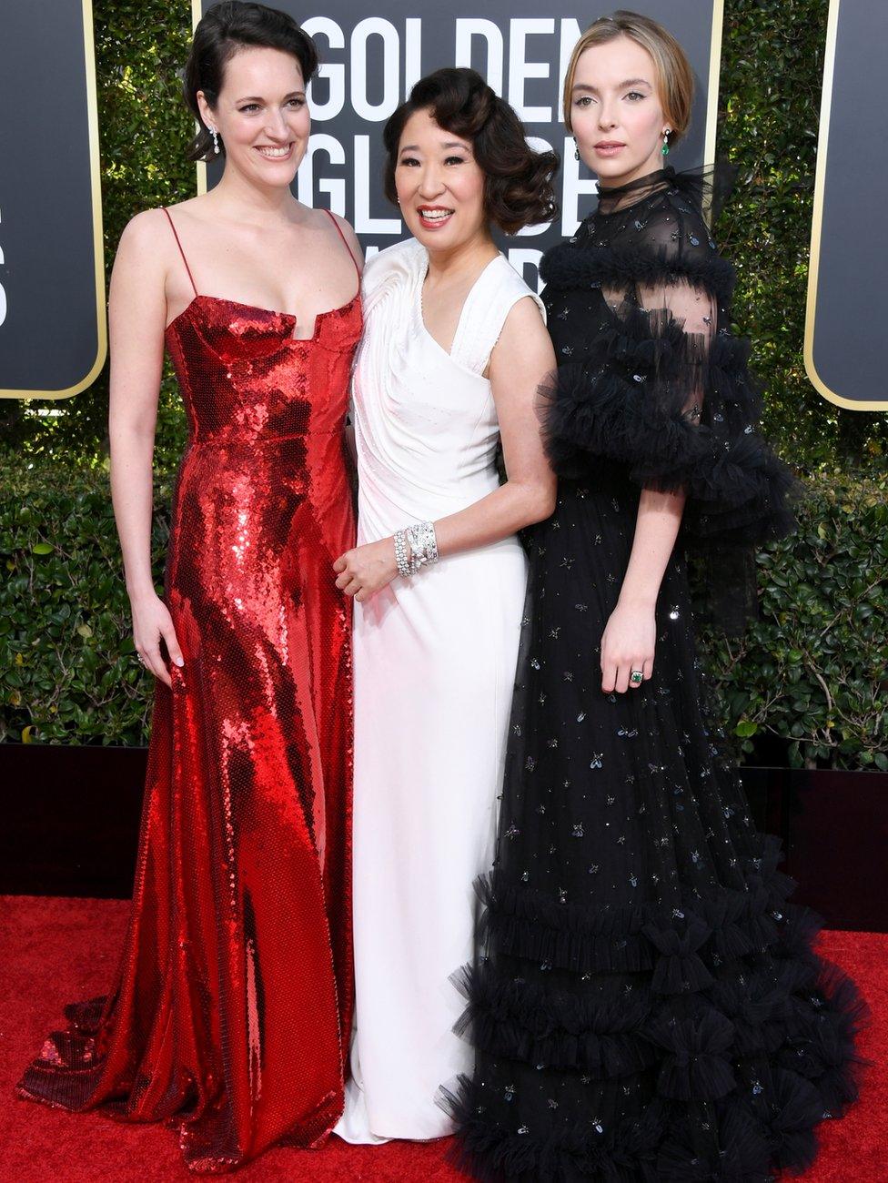 Phoebe Waller Bridge, Sandra Oh and Jodie Comer