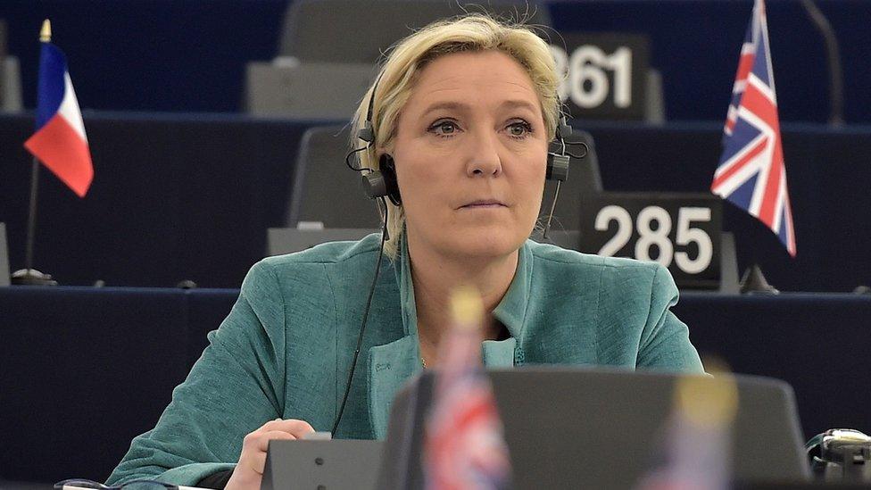 Front National (FN) President and Member of the European Parliament Marine Le Pen attends a debate at the European Parliament February 3, 2016