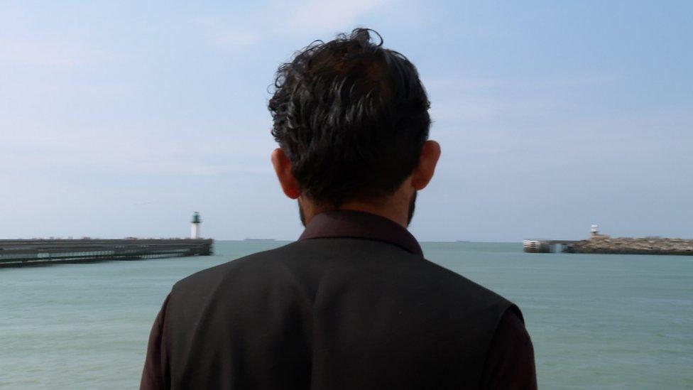 Rahmat stares out to sea