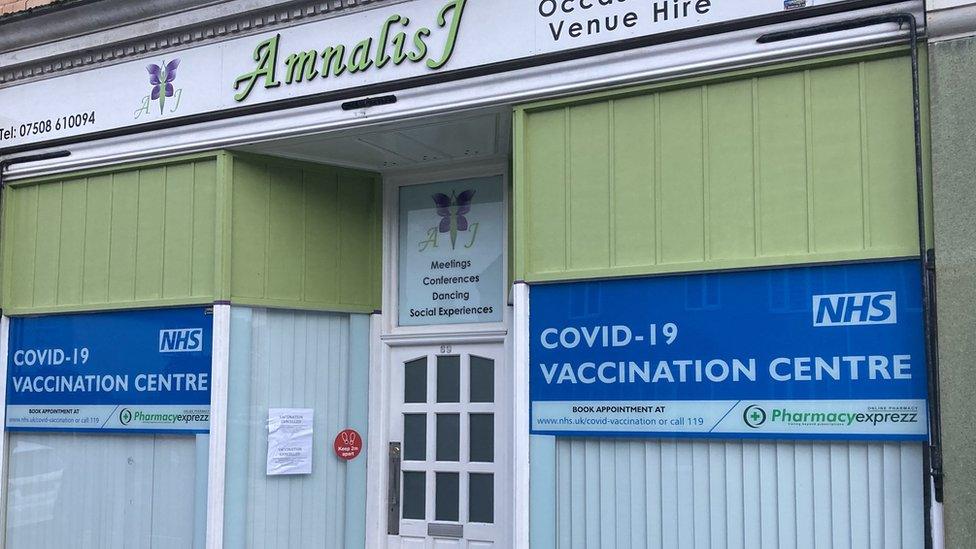 Covid vaccination centre hit by glue attack