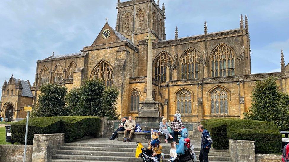 Sherborne Abbey on Pack Monday 2021