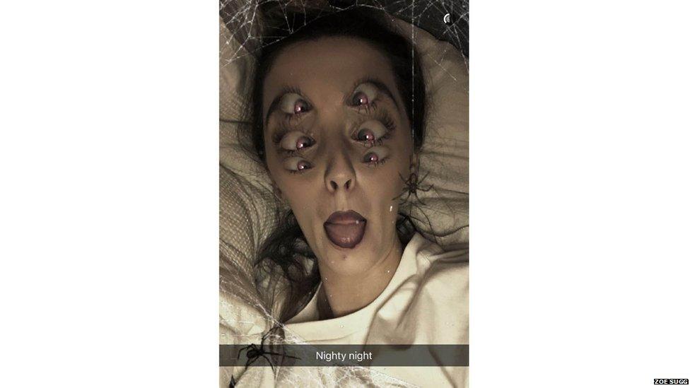 Zoella Snapchat grab