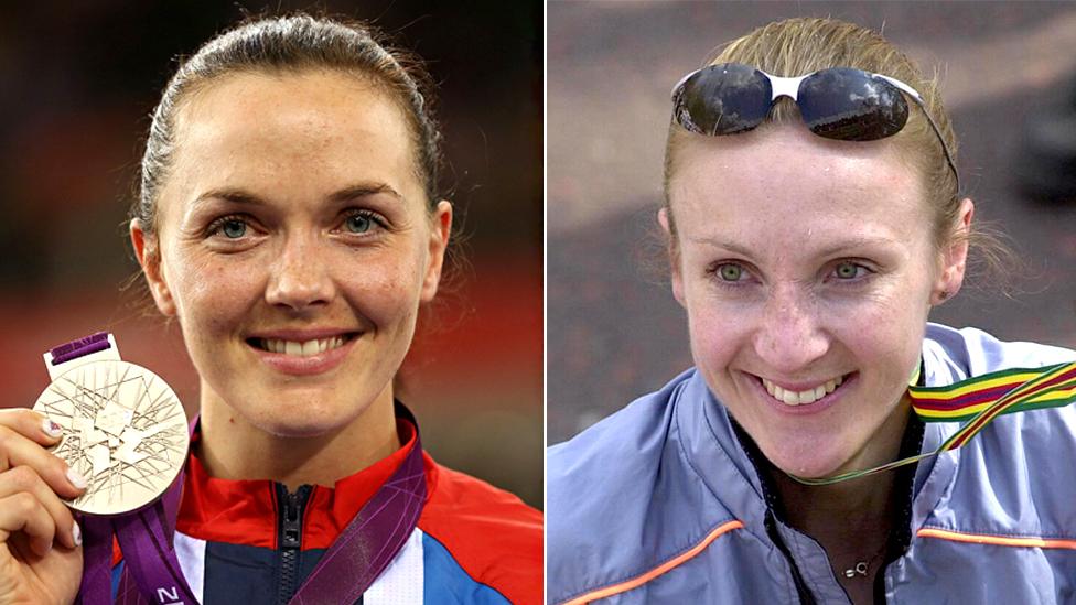 Victoria Pendleton and Paula Radcliffe