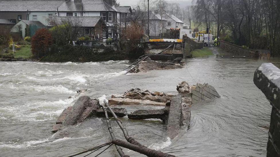 Collapsed Pooley Bridge