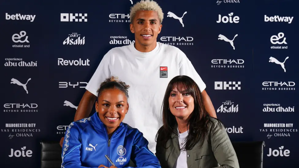 Rico Lewis' sister Sacha turns pro with Man City