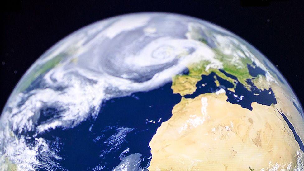 Generic view of Earth, as seen from space