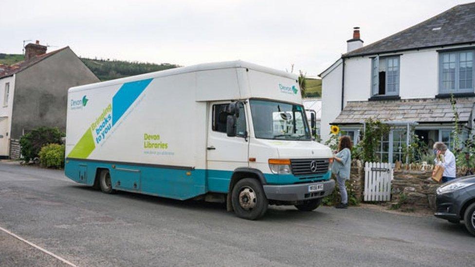 Mobile library van 