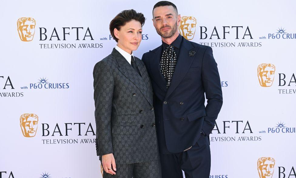 Emma Willis and Matt Willis attend the 2025 BAFTA Television Awards with P&O Cruises at The Royal Festival Hall on May 11, 2025 in London, England.