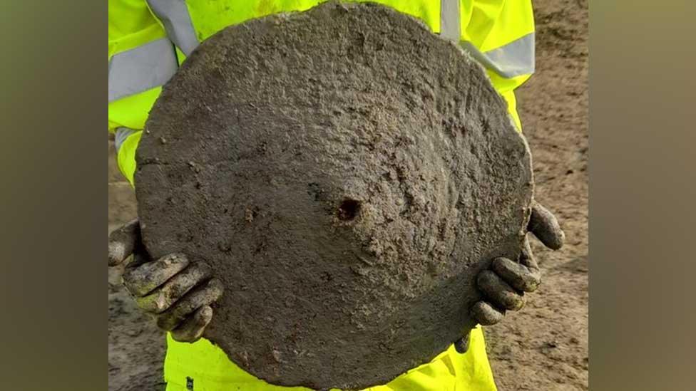 Roman quern, Tempsford, Beds