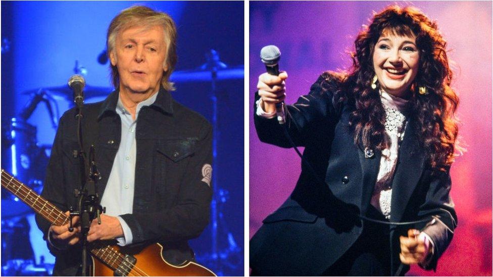 Paul McCartney and Kate Bush