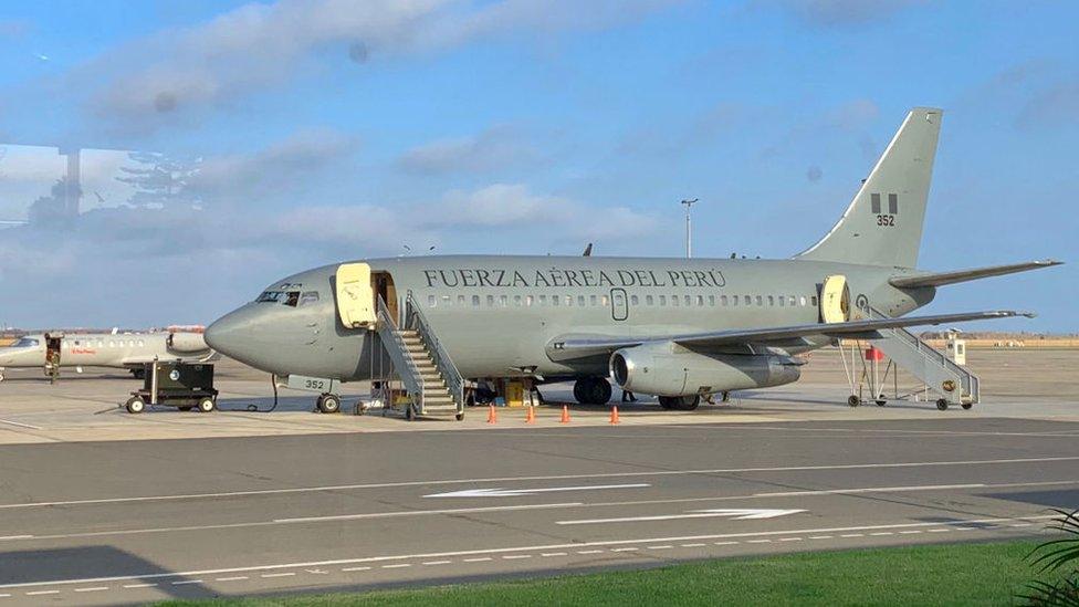 The Peruvian presidential plane