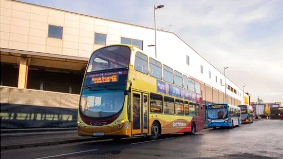 Bus at Hull Paragon Interchange bus station