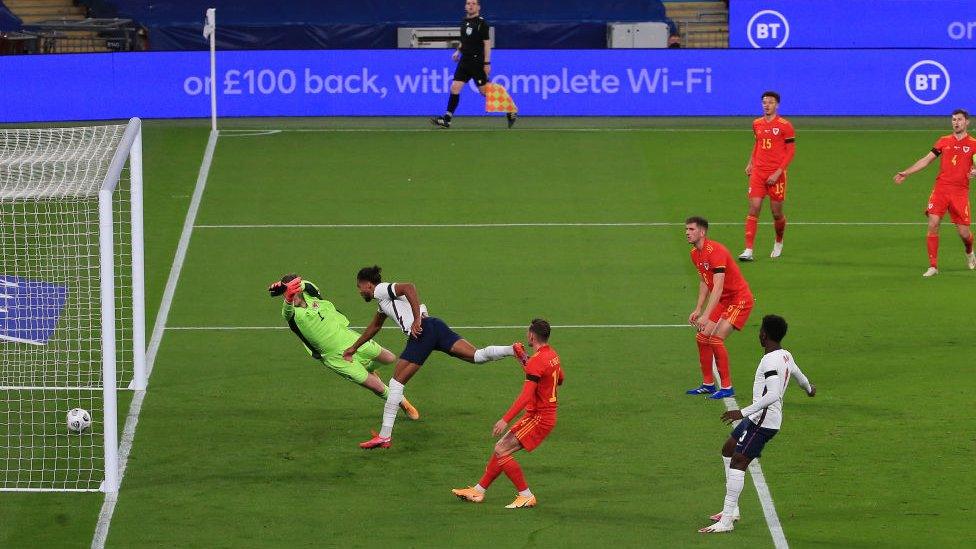 Calvert-Lewin scores against Wales at Wembley