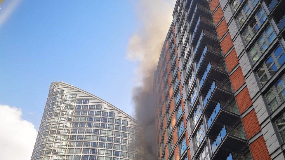 New Providence Wharf fire