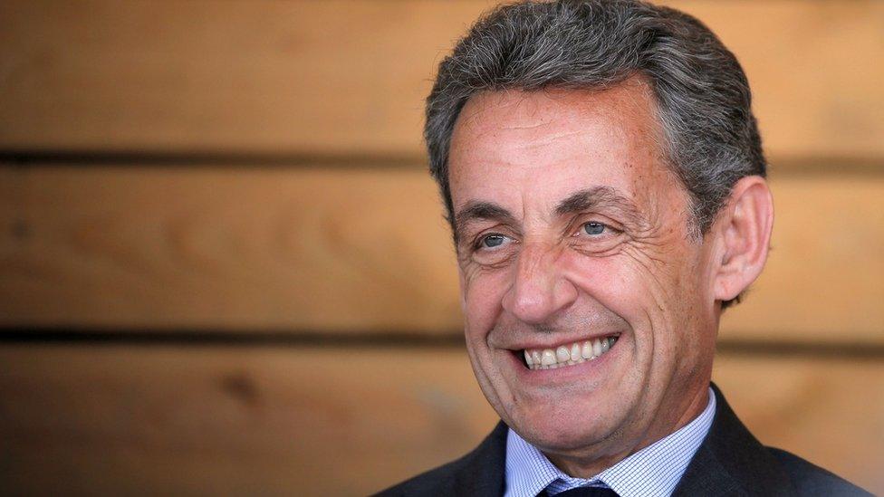 Nicolas Sarkozy at a farm in Kriegsheim near Strasbourg, France (July 9, 2016)