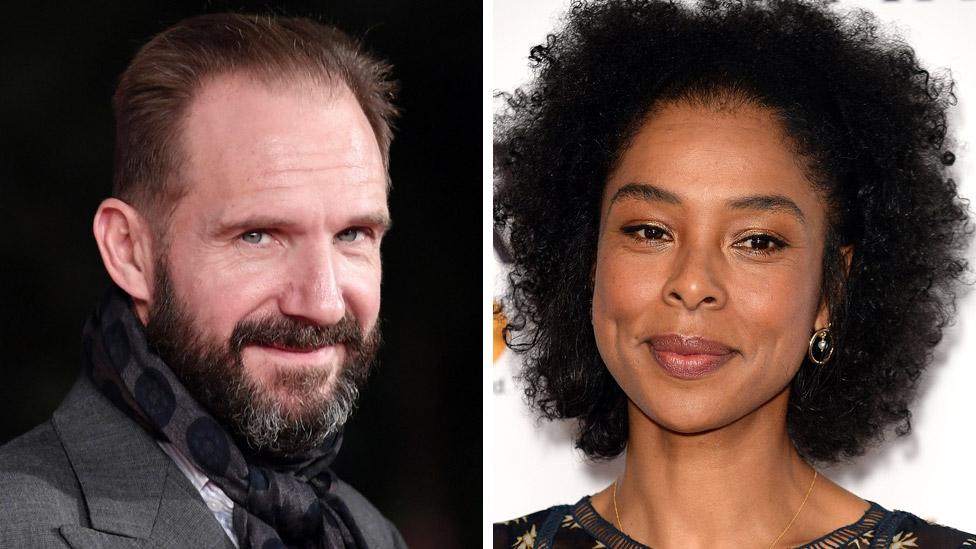 Ralph Fiennes and Sophie Okonedo