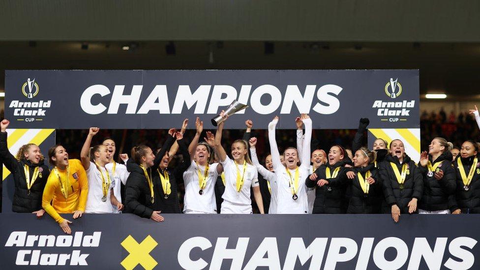 England lionesses win Arnold Clarke Cup