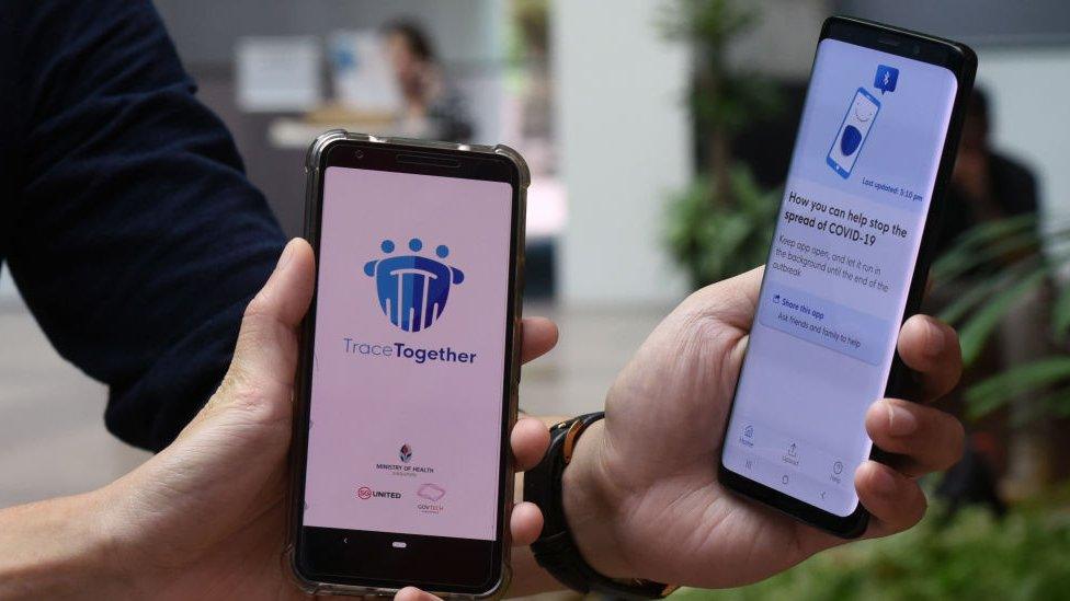 Singapore's contact tracing app TraceTogether