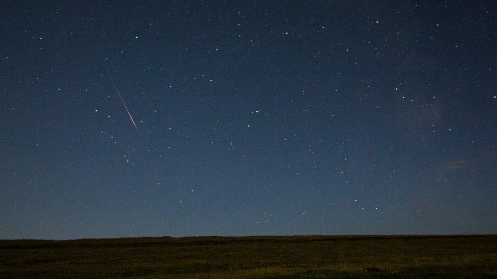 Perseid meteor shower in Eastbourne