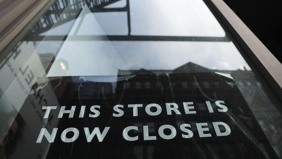 store closing sign