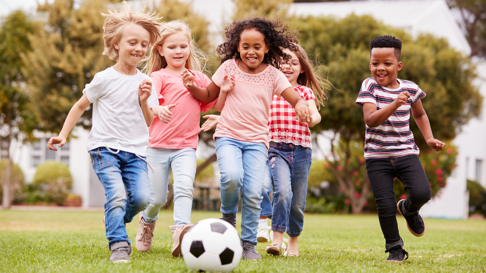 children playing outdoors