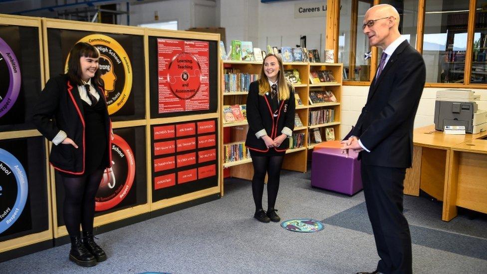 pupils-with-john-swinney.