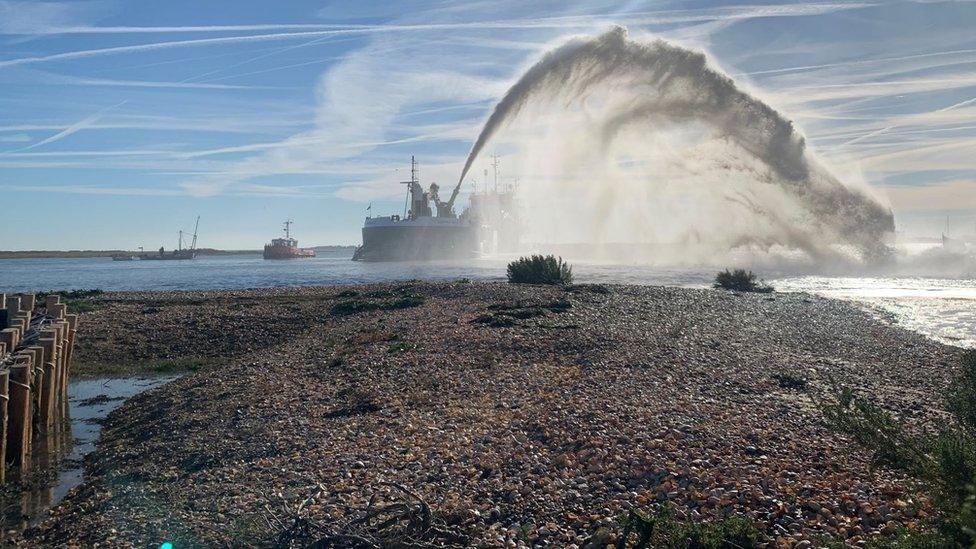 Mersea Harbour protection being undertaken