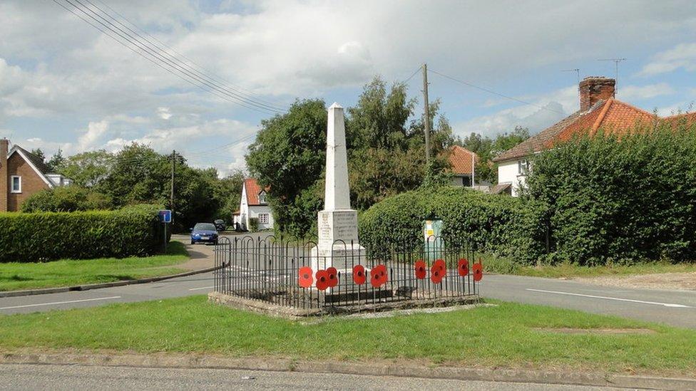 Worlington War Memorial, Suffolk