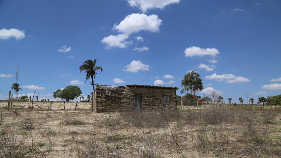 A view of the house that Lula grew up in