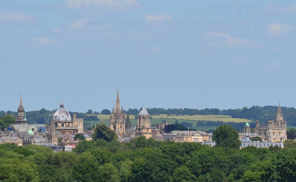 The dreaming spires of Oxford