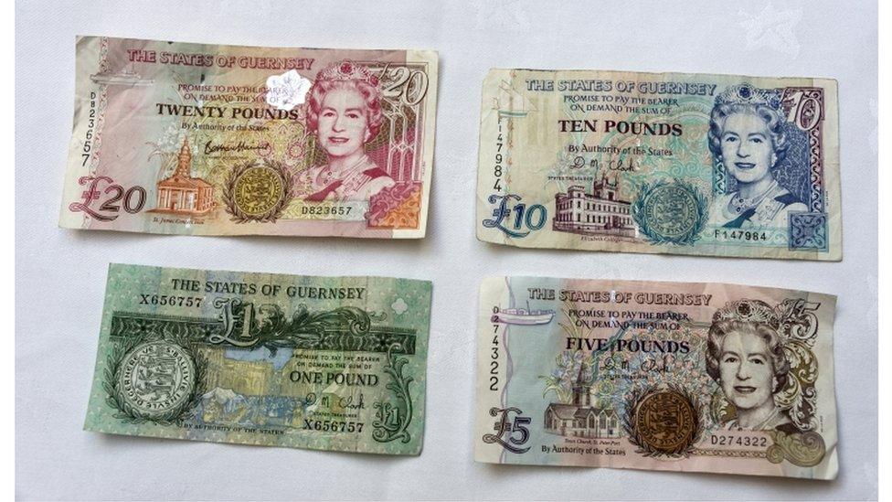 Guernsey bank notes