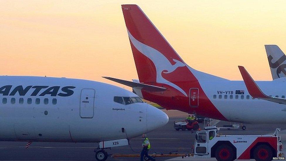 Qantas airplane