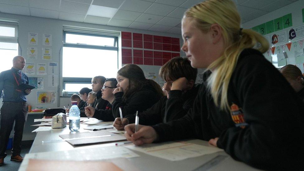 Pupils at Duke's Secondary School