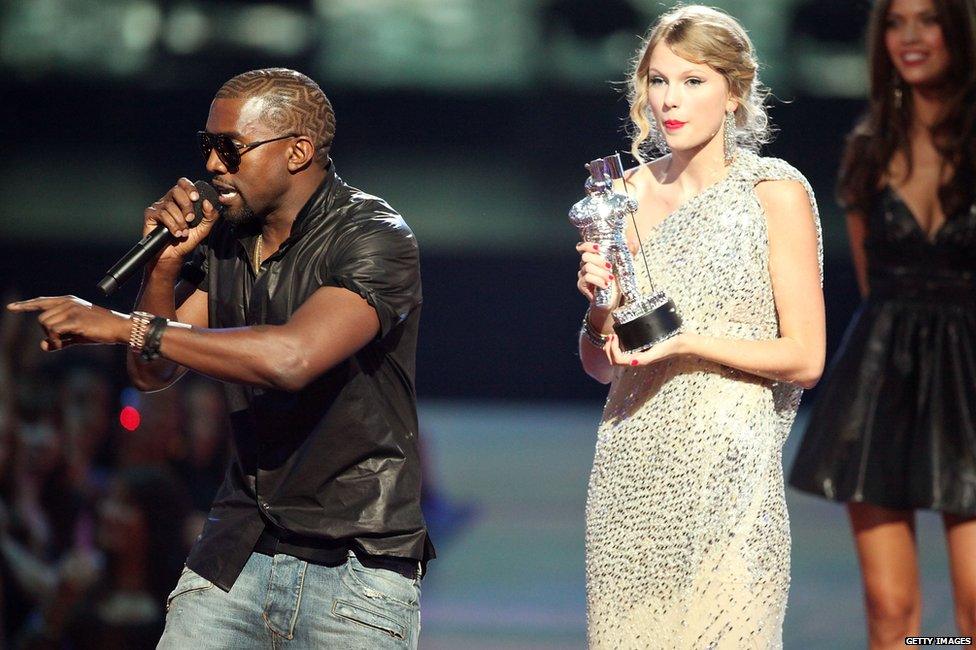 Kanye West and Taylor Swift