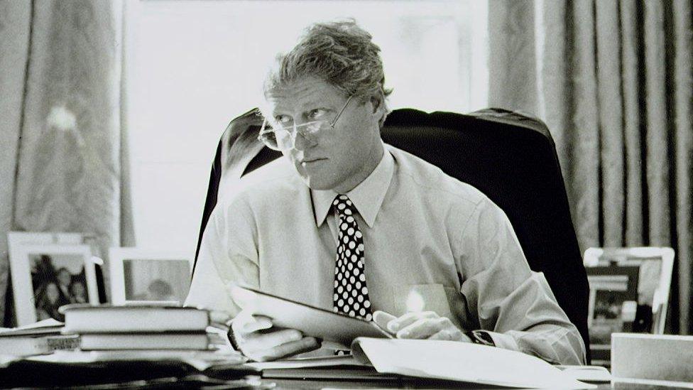 President Bill Clinton in the White House