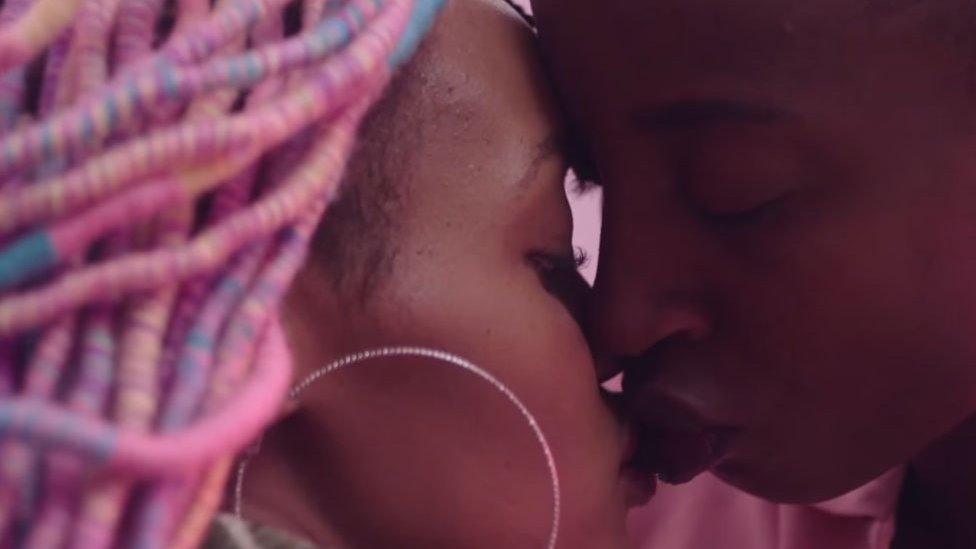 Still from Rafiki film