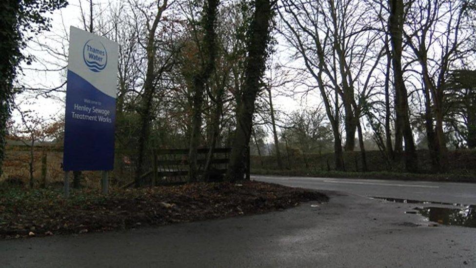 Sewage works in Henley