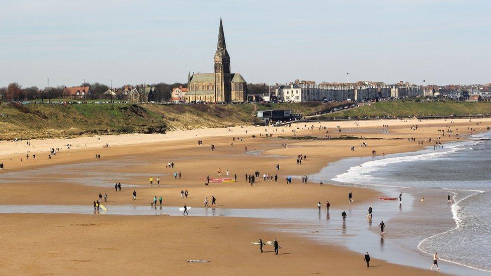 Longsands Beach in Tynemouth