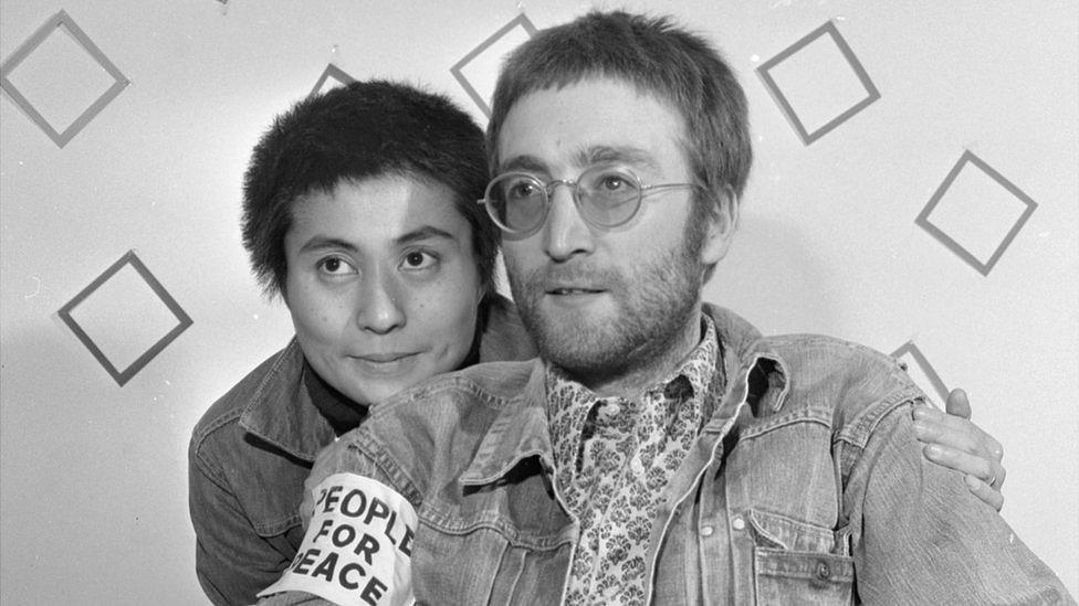 Yoko Ono and John Lennon